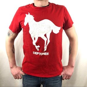 Deftones Red White Pony Band Band Tee size Small